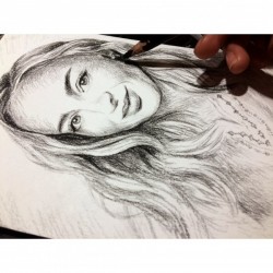 Emilie Satt charcoal